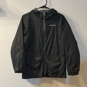 Columbia zip up hoodie rain jacket size large (14/16)